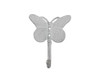 Handcrafted Whitewashed Cast Iron Butterly Decorative Metal Wall Hook 5" from Hampton Creations Handcrafted Whitewashed Cast Iron Butterly Decorative Metal Wall Hook 5" from Hampton Creations