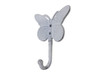 Handcrafted Whitewashed Cast Iron Butterly Decorative Metal Wall Hook 5" from Hampton Creations Handcrafted Whitewashed Cast Iron Butterly Decorative Metal Wall Hook 5" from Hampton Creations