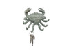 Handcrafted Antique Bronze Cast Iron Decorative Crab with Six Metal Wall Hooks 7" from Hampton Creations Handcrafted Antique Bronze Cast Iron Decorative Crab with Six Metal Wall Hooks 7" from Hampton Creations