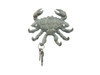 Handcrafted Antique Bronze Cast Iron Decorative Crab with Six Metal Wall Hooks 7" from Hampton Creations Handcrafted Antique Bronze Cast Iron Decorative Crab with Six Metal Wall Hooks 7" from Hampton Creations
