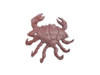 Handcrafted Red Whitewashed Cast Iron Decorative Crab with Six Metal Wall Hooks 7" from Hampton Creations Handcrafted Red Whitewashed Cast Iron Decorative Crab with Six Metal Wall Hooks 7" from Hampton Creations