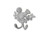 Handcrafted Whitewashed Cast Iron Squirrel with Acorn Decorative Double Metal Wall Hooks 8" from Hampton Creations Handcrafted Whitewashed Cast Iron Squirrel with Acorn Decorative Double Metal Wall Hooks 8" from Hampton Creations