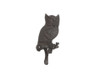 Handcrafted Cast Iron Owl Sitting on a Tree Branch Decorative Metal Wall Hook 6.5" from Hampton Creations Handcrafted Cast Iron Owl Sitting on a Tree Branch Decorative Metal Wall Hook 6.5" from Hampton Creations