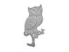 Handcrafted Whitewashed Cast Iron Owl Sitting on a Tree Branch Decorative Metal Wall Hook 6.5" from Hampton Creations Handcrafted Whitewashed Cast Iron Owl Sitting on a Tree Branch Decorative Metal Wall Hook 6.5" from Hampton Creations