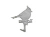 Handcrafted Whitewashed Cast Iron Cardinal Sitting on a Tree Branch Decorative Metal Wall Hook 6.5" from Hampton Creations Handcrafted Whitewashed Cast Iron Cardinal Sitting on a Tree Branch Decorative Metal Wall Hook 6.5" from Hampton Creations