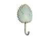 Handcrafted Antique Seaworn Bronze Cast Iron Wall Mounted Decorative Metal Palm Frond Hook 7" from Hampton Creations