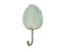 Handcrafted Antique Seaworn Bronze Cast Iron Wall Mounted Decorative Metal Palm Frond Hook 7" from Hampton Creations