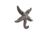 Handcrafted Cast Iron Wall Mounted Decorative Metal Starfish Hook 4' from Hampton Creations