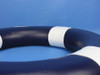Handcrafted Dark Blue Painted Decorative Lifering with White Bands 20" from Hampton Creations Handcrafted Dark Blue Painted Decorative Lifering with White Bands 20" from Hampton Creations