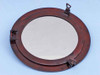 Handcrafted Antique Copper Decorative Ship Porthole Mirror 24" from Hampton Creations