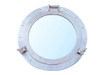 Handcrafted Brushed Nickel Deluxe Class Decorative Ship Porthole Mirror 24" from Hampton Creations