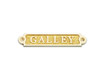 Handcrafted Solid Brass Galley Sign 5" from Hampton Creations Handcrafted Solid Brass Galley Sign 5" from Hampton Creations