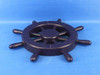Handcrafted Dark Blue Decorative Ship Wheel 12" from Hampton Creations
