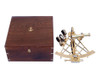 Handcrafted Admiral's Brass Sextant with Rosewood Box 12" from Hampton Creations Handcrafted Admiral's Brass Sextant with Rosewood Box 12" from Hampton Creations