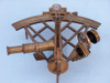 Handcrafted Admiral's Antique Brass Sextant 12" with Rosewood Box from Hampton Creations Handcrafted Admiral's Antique Brass Sextant 12" with Rosewood Box from Hampton Creations