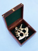 Handcrafted Captain's Brass Sextant with Rosewood Box 8" from Hampton Creations Handcrafted Captain's Brass Sextant with Rosewood Box 8" from Hampton Creations