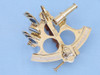 Handcrafted Captain's Brass Sextant with Rosewood Box 8" from Hampton Creations Handcrafted Captain's Brass Sextant with Rosewood Box 8" from Hampton Creations