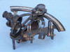Handcrafted Antique Brass Sextant 7" with Rosewood Box from Hampton Creations Handcrafted Antique Brass Sextant 7" with Rosewood Box from Hampton Creations