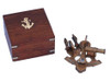 Handcrafted Scout's Antique Brass Sextant with Rosewood Box 4" from Hampton Creations Handcrafted Scout's Antique Brass Sextant with Rosewood Box 4" from Hampton Creations