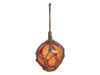 Handcrafted Orange Japanese Glass Ball Fishing Float Decoration Christmas Ornament 3" from Hampton Creations Handcrafted Orange Japanese Glass Ball Fishing Float Decoration Christmas Ornament 3" from Hampton Creations