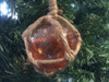 Handcrafted Orange Japanese Glass Ball Fishing Float Decoration Christmas Ornament 3" from Hampton Creations