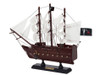 Handcrafted Wooden Blackbeards Queen Annes Revenge White Sails Model Pirate Ship 12" from Hampton Creations Handcrafted Wooden Blackbeards Queen Annes Revenge White Sails Model Pirate Ship 12" from Hampton Creations