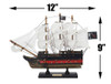 Handcrafted Wooden Blackbeards Queen Annes Revenge White Sails Limited Model Pirate Ship 12" from Hampton Creations Handcrafted Wooden Blackbeards Queen Annes Revenge White Sails Limited Model Pirate Ship 12" from Hampton Creations