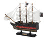 Handcrafted Wooden Blackbeards Queen Annes Revenge White Sails Limited Model Pirate Ship 12" from Hampton Creations Handcrafted Wooden Blackbeards Queen Annes Revenge White Sails Limited Model Pirate Ship 12" from Hampton Creations