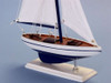 Handcrafted Wooden Blue Pacific Sailer Model Sailboat Decoration 17" from Hampton Creations