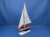 Handcrafted Wooden USA Sailer Model Sailboat Decoration 17" from Hampton Creations
