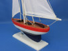 Handcrafted Wooden USA Sailer Model Sailboat Decoration 17" from Hampton Creations