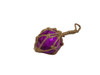 Handcrafted Purple Japanese Glass Ball Fishing Float Decorative Christmas Ornament 2" from Hampton Creations Handcrafted Purple Japanese Glass Ball Fishing Float Decorative Christmas Ornament 2" from Hampton Creations