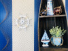 Handcrafted Rustic White Decorative Ship Wheel With Anchor 12" from Hampton Creations