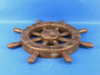 Handcrafted Rustic Wood Finish Decorative Ship Wheel 12" from Hampton Creations Handcrafted Rustic Wood Finish Decorative Ship Wheel 12" from Hampton Creations