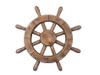 Handcrafted Rustic Wood Finish Decorative Ship Wheel 12" from Hampton Creations Handcrafted Rustic Wood Finish Decorative Ship Wheel 12" from Hampton Creations