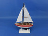 Handcrafted Wooden USA Sailer Model Sailboat Decoration 9" from Hampton Creations