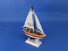 Handcrafted Wooden USA Sailer Model Sailboat Decoration 9" from Hampton Creations