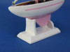 Handcrafted Wooden Pink Pacific Sailer Model Sailboat Decoration 9" from Hampton Creations