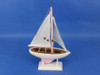 Handcrafted Wooden Pink Pacific Sailer Model Sailboat Decoration 9" from Hampton Creations