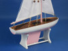 Handcrafted Wooden Decorative Sailboat Model 12" - Pink Model Boat from Hampton Creations