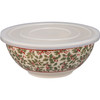 Set of 3 Nesting Merry Christmas Bamboo Fiber Bowls With Lids from Primitives by Kathy