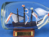 Handcrafted Santa Maria Model Ship in a Glass Bottle 5" from Hampton Creations