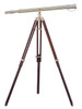 Handcrafted Floor Standing Brass Galileo Telescope 62" from Hampton Creations Handcrafted Floor Standing Brass Galileo Telescope 62" from Hampton Creations