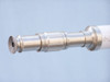 Handcrafted Floor Standing Brushed Nickel With White Leather Galileo Telescope 65" from Hampton Creations Handcrafted Floor Standing Brushed Nickel With White Leather Galileo Telescope 65" from Hampton Creations