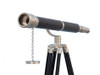 Handcrafted Floor Standing Brushed Nickel With Leather Galileo Telescope 65" from Hampton Creations Handcrafted Floor Standing Brushed Nickel With Leather Galileo Telescope 65" from Hampton Creations