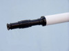 Handcrafted Floor Standing Oil-Rubbed Bronze-White Leather With Black Stand Galileo Telescope 65" from Hampton Creations Handcrafted Floor Standing Oil-Rubbed Bronze-White Leather With Black Stand Galileo Telescope 65" from Hampton Creations