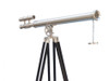 Handcrafted Floor Standing Brushed Nickel Griffith Astro Telescope 65" from Hampton Creations Handcrafted Floor Standing Brushed Nickel Griffith Astro Telescope 65" from Hampton Creations