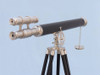 Handcrafted Floor Standing Brushed Nickel With Leather Griffith Astro Telescope 65" from Hampton Creations Handcrafted Floor Standing Brushed Nickel With Leather Griffith Astro Telescope 65" from Hampton Creations