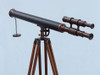 Handcrafted Floor Standing Bronzed With Leather Griffith Astro Telescope 65" from Hampton Creations Handcrafted Floor Standing Bronzed With Leather Griffith Astro Telescope 65" from Hampton Creations