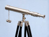 Handcrafted Standing Chrome Harbor Master Telescope 30" from Hampton Creations Handcrafted Standing Chrome Harbor Master Telescope 30" from Hampton Creations
